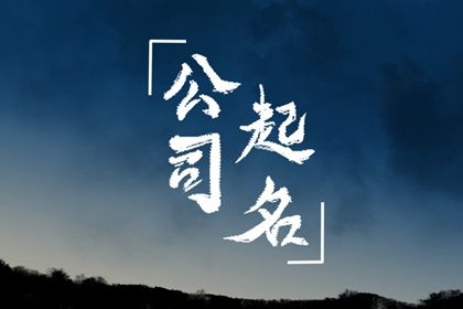 公司起名通则